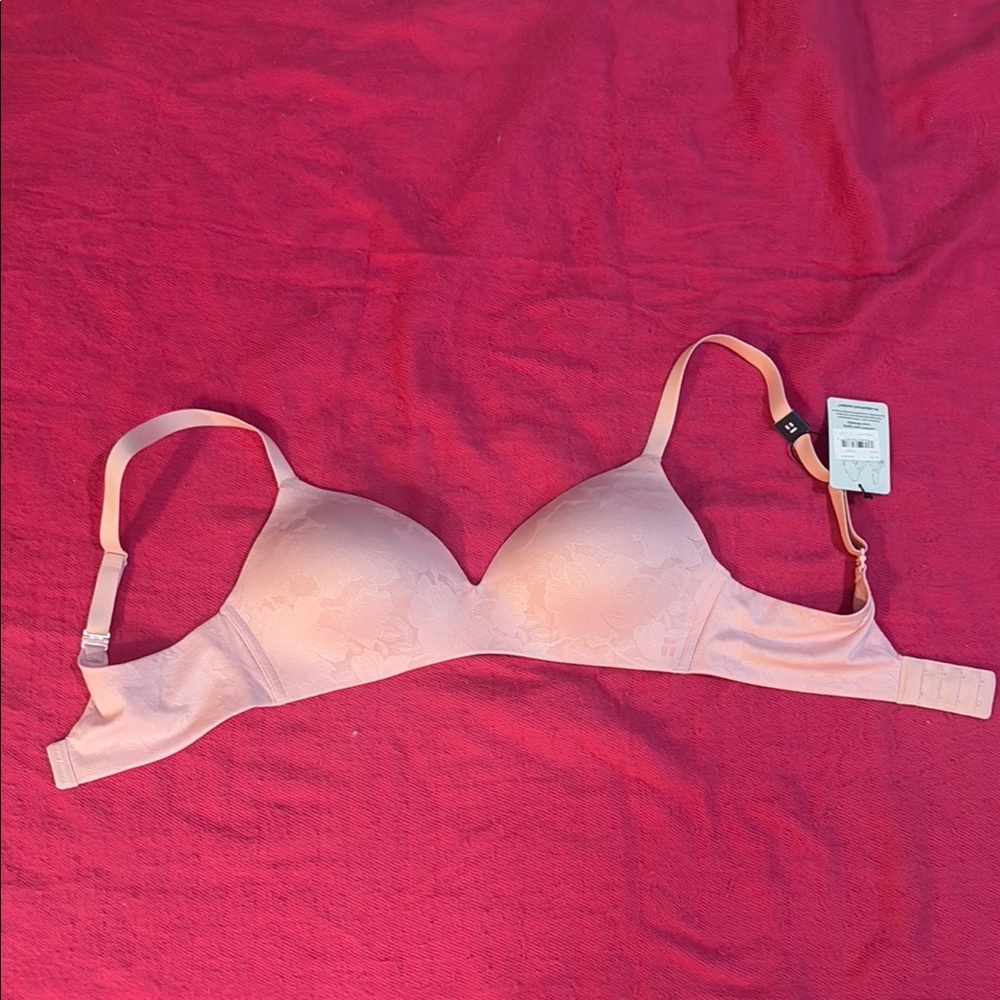 Tommy John Pink T-Shirt Bra with Adjustable Straps